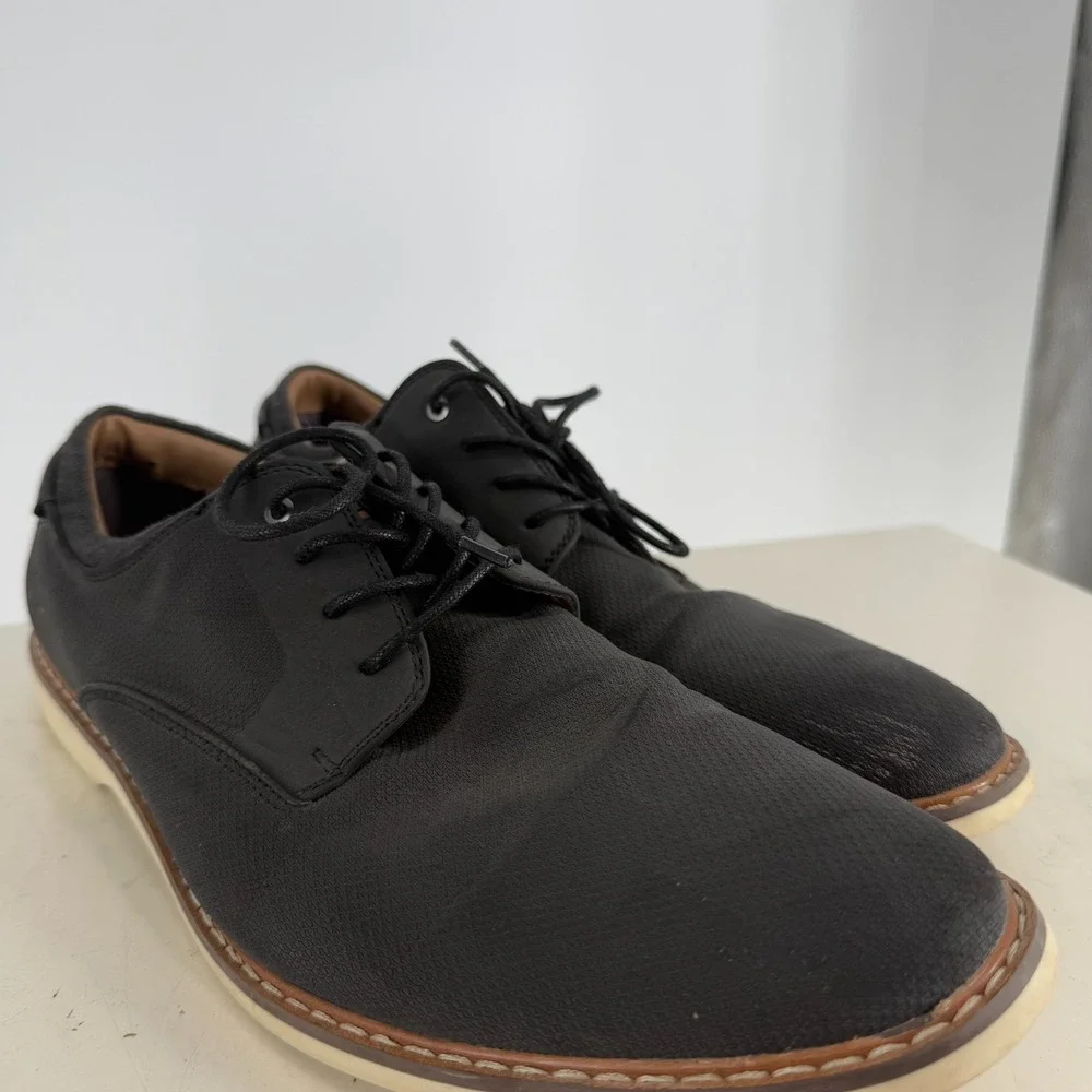 BP. Brand‎ Black Low Top Lace-Up Cushioned Plain Toe Derby Dress Shoes